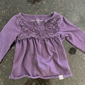 Burt's Bees Baby Purple Long Sleeve Top